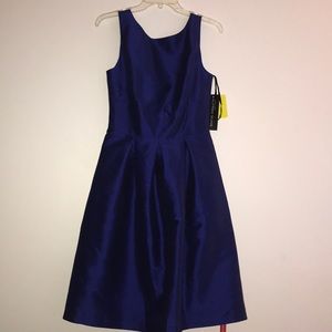 Size 4 Royal Blue Alfred Sung Cocktail Dress